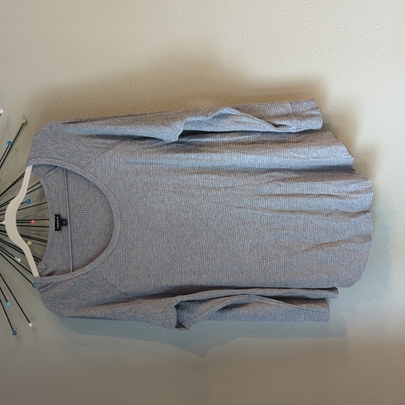 Torrid size 2X Waffle Knit Light Weight Tee Gray - Picture 1 of 8